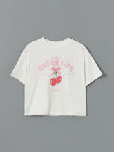 Crew Neck Girls Crop T-Shirt
