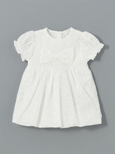 LCW baby Ecru Crew Neck Embroidered Baby Girl Dress
