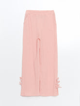 Elastic Waist Bow Detailed Girl Trousers