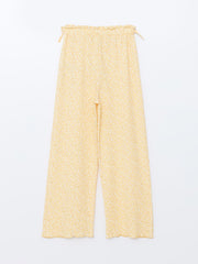 Elastic Waist Floral Girls Tracksuit Bottoms