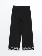 Elastic Waist Floral Girl Trousers