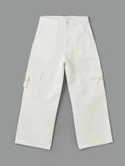 LCW Kids Adjustable Waist Elastic Girls Cargo Pants