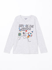 LCW Kids Crew Neck Boy Pajama Set