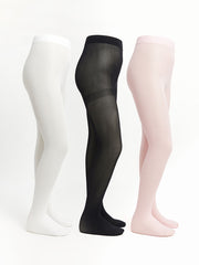 LCW Kids Pink Basic Girls Thin Tights 3-Pack