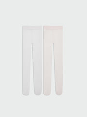 Girl Glitter Thin Tights 2-Pack