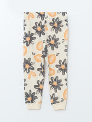 LCW Baby Crew Neck Floral Baby Girl Pajama Set