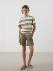 LCW Kids Crew Neck Boy T-Shirt And Shorts
