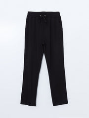 LCWAIKIKI Classic Ecru Elastic Waist Women Tracksuit Bottoms