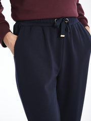 LCWAIKIKI Classic Ecru Elastic Waist Women Tracksuit Bottoms