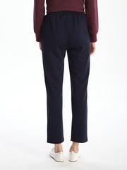 LCWAIKIKI Classic Ecru Elastic Waist Women Tracksuit Bottoms