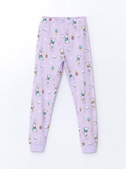 LCW Kids Crew Neck Girls Pajama Set