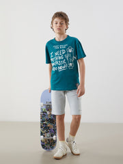 LCW Kids Elastic Waist Boy Cargo Shorts