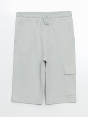 LCW Kids Elastic Waist Boy Cargo Shorts