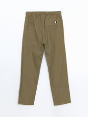 LCW Kids Anthracite Elastic Waist Linen Blend Boy Trousers