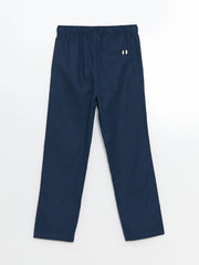 LCW Kids Anthracite Elastic Waist Linen Blend Boy Trousers