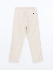 LCW Kids Anthracite Elastic Waist Linen Blend Boy Trousers