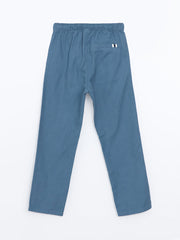 LCW Kids Anthracite Elastic Waist Linen Blend Boy Trousers