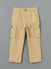 LCW Kids Beige Adjustable Waist Elasticated Boy Cargo Pants