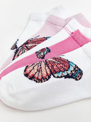 LCW Kids Ecru Patterned Girls Booties Socks 5-Pack