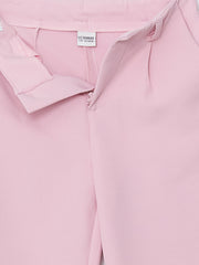 LCW Kids Pink Adjustable Waist Elastic Girl Trousers