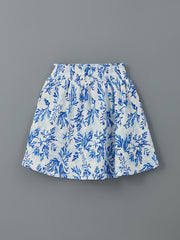 LCW Kids White Elastic Waist Girl Skirt