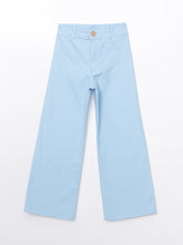 LCW Kids Blue Adjustable Waist Elastic Girl Trousers