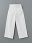 LCW Kids White Adjustable Waist Elastic Girl Trousers