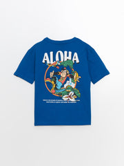 LCW Kids Crew Neck Nostalgic Monkey Printed BoyS T-Shirt