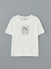 LCW Kids Crew Neck Nostalgic Monkey Printed BoyS T-Shirt