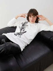 LCW Classic Crew Neck Printed Oversize Women Tunic