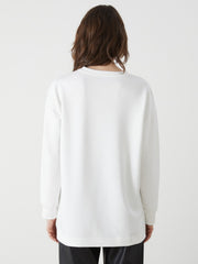 LCW Classic Crew Neck Printed Oversize Women Tunic