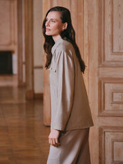 LCW Grace Plain Pocket Women Shirt Tunic