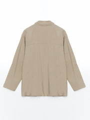 LCW Grace Plain Pocket Women Shirt Tunic