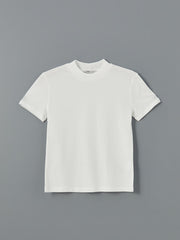 LCWAIKIKI Classic Ecru Stand Collar Women T-Shirt