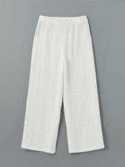 LCW Kids Elastic Waist Textured Girl Trousers