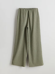 LCW Kids Elastic Waist Textured Girl Trousers