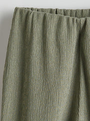 LCW Kids Elastic Waist Textured Girl Trousers