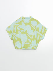 Loose Fit Viscose Tied Girls Shirt