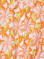 Loose Fit Viscose Tied Girls Shirt