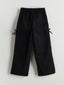 Elastic Waist Bow Detailed Girls Cargo Pants