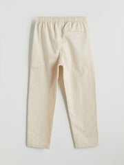 LCW Kids Elastic Waist Linen Blend Boy Cargo Trousers
