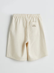 LCW Kids Elastic Waist Linen Blend Boy Shorts