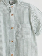 LCW Kids Striped Collar Boy Shirt