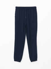 LCWAIKIKI Classic Navy Blue Elastic Waist Women Jogger Sweatpants
