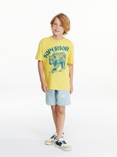 LCW Kids Adjustable Waist Elastic Boy Jean Shorts