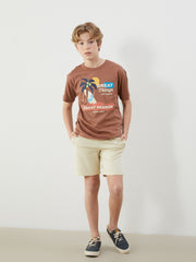 LCW Kids Crew Neck Boy T-Shirt And Shorts
