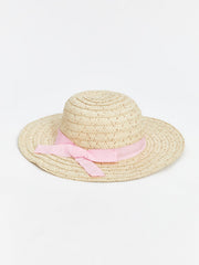 LCW Baby Baby Girl Straw Fedora Hat