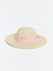 LCW Baby Baby Girl Straw Fedora Hat