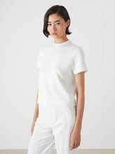 LCW Vision Ecru Stand Collar Stoned Women T-Shirt