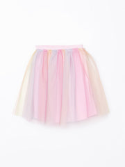 LCW Kids Mixed Elastic Waist Girls Tutu Skirt